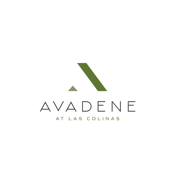 Eye-catching logo with the title 'avadene luxury home'