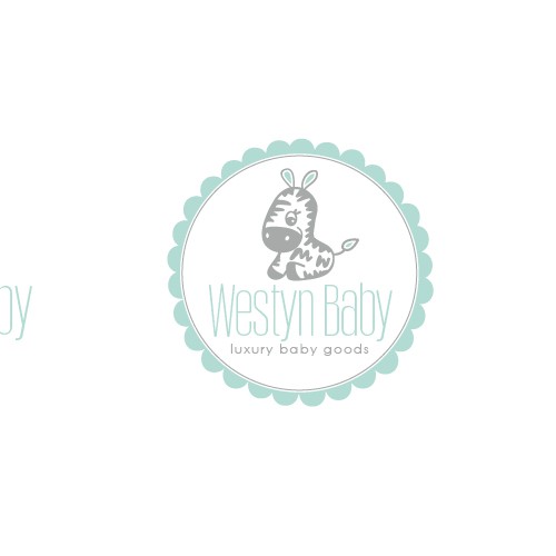 Baby boutique logo with the title 'westyn baby logo design'