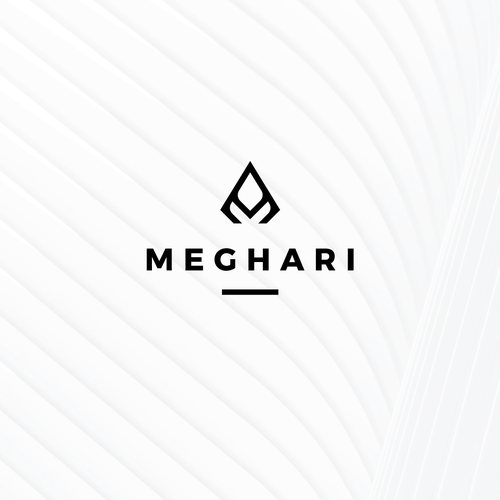 Contemporary logo with the title 'MEGHARI'