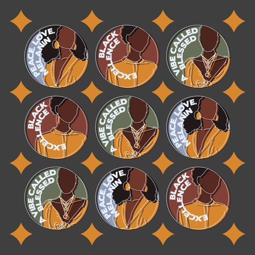 African artwork with the title 'Pattern design'