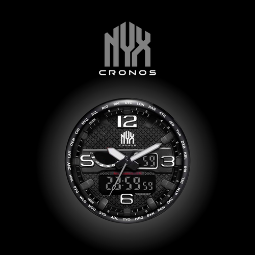 New York logo with the title 'NYX CRONOS'