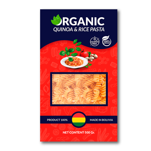 Pasta packaging with the title 'Box Pasta '