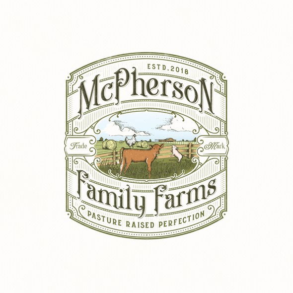 Class logo with the title 'McPherson Family Farms'