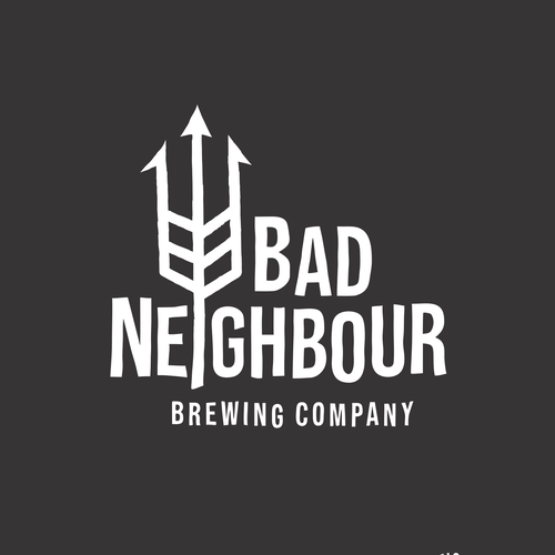 Spear design with the title 'Bad Neighbour'