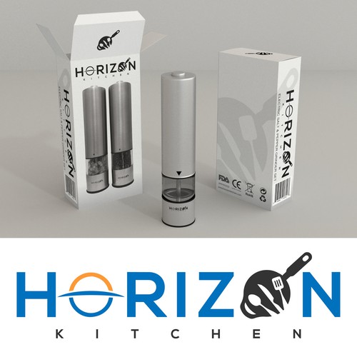 Kitchen packaging with the title 'Electric Grinder'