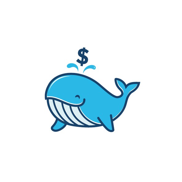 Whale logo with the title 'Whale logo'