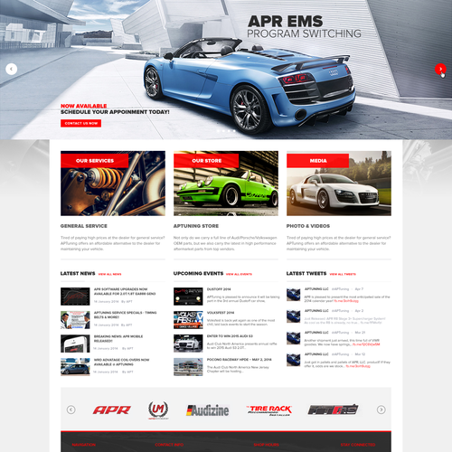 Service website with the title 'Create New Automotive Website'