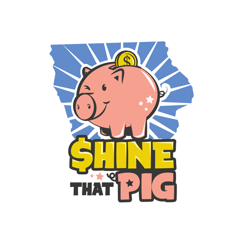 Sketchbook design with the title 'Character design - pig'