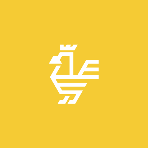 Rooster logo with the title 'Rooster Lineart logo'