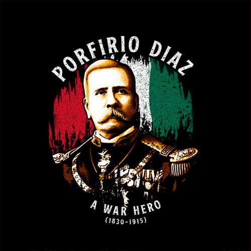 Mexican t-shirt with the title 'A War Hero'