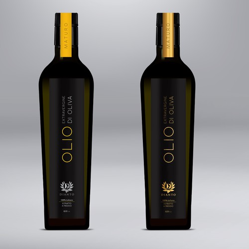 Olive oil label with the title 'Olio Extravergine'