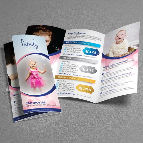 Memory design with the title 'Tri-Fold Brocohure'