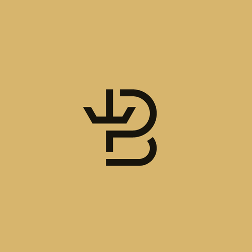 B logo with the title 'B-Crown Monogram Logo!'