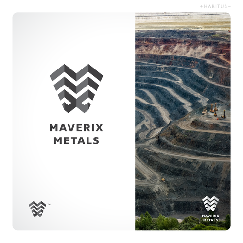 Mining logo with the title 'Logo Design'