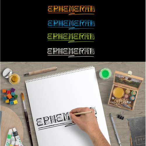 Tattoo brand with the title 'Ephemeral'