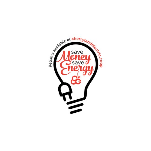 Bulb design with the title 'Logo for energy efficiency rebate program'