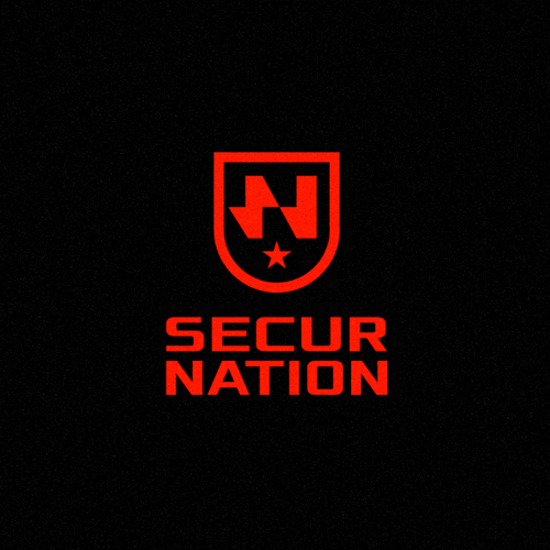 Fire shield logo with the title 'SECUR NATION'
