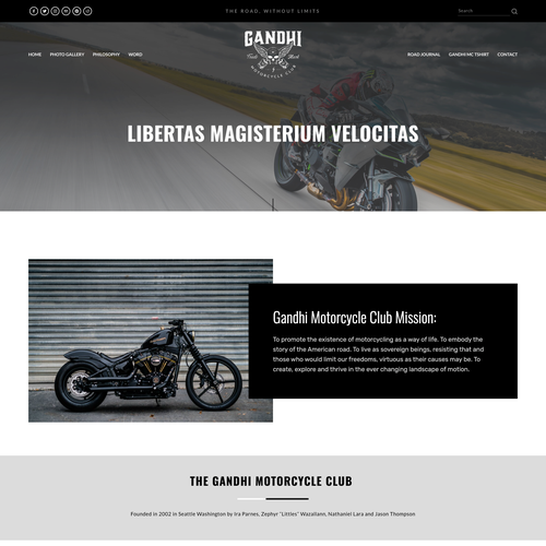 web design project in html HTML website with the title 'Bold Design For Motorcycle Club'