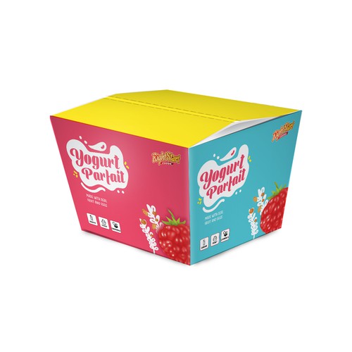 Yogurt design with the title 'yogurt packaging design'