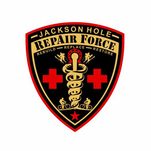 Patch logo with the title 'sos health'