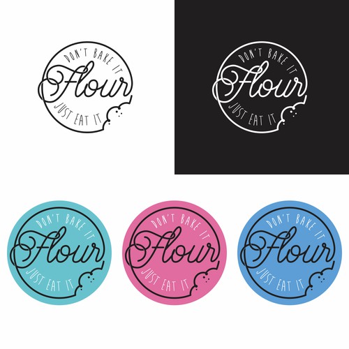 Dough design with the title 'Cookie Dough Logo Design'