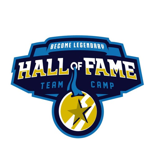 Camp design with the title 'Hall of Fame'