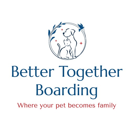 Pet shop logo with the title 'Logo for a family owned pet boarding and daycare'