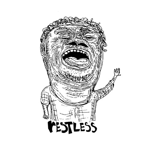 Logo illustration with the title 'Restless'