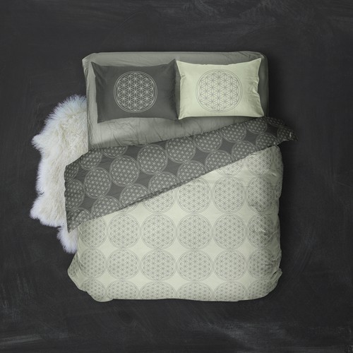 Bedding design with the title 'Duvet design - Flower of life '