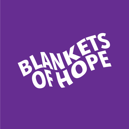Fluid design with the title 'Logo for Blankets of Hope, a non-profit organization'