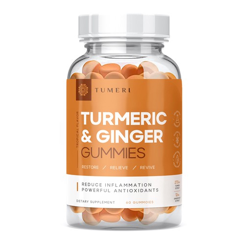 Vitamin label with the title 'Gummies Label for New Brand'