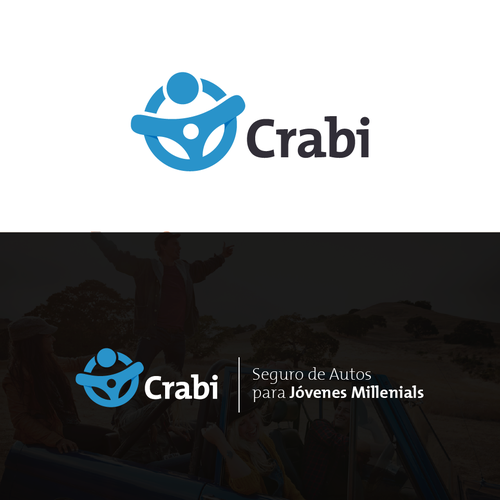 Millennial logo with the title 'Logo para Seguro de Autos'