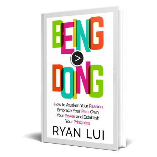 Colorful book cover with the title 'Colorful typography book cover'