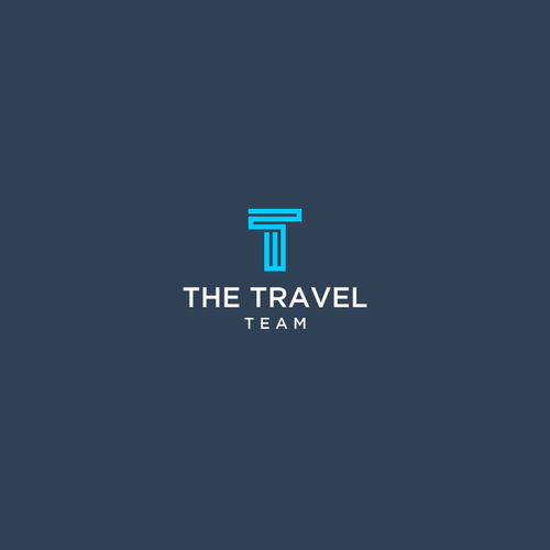 Traveling design with the title 'The Travel Team'