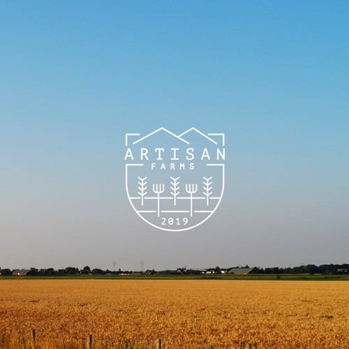 Real estate logo with the title 'Logo for a land distribution company'