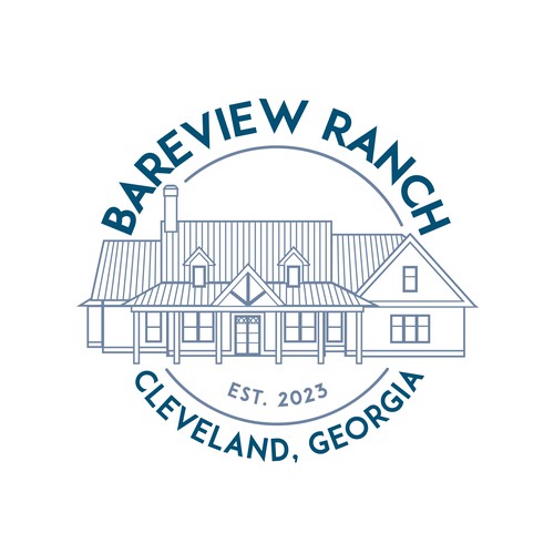 Roof design with the title 'Line Art style House Logo '