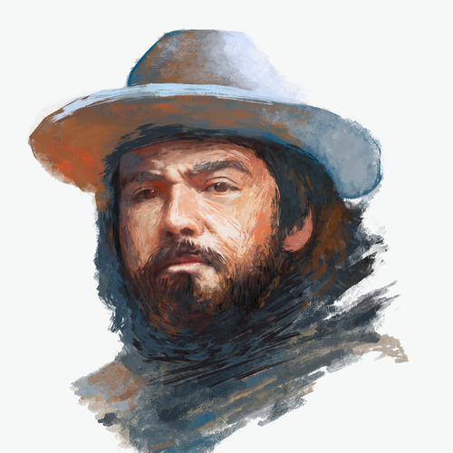 Social media artwork with the title 'Digital Paint'