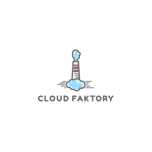 Factory design with the title 'Cloud faktory logo'