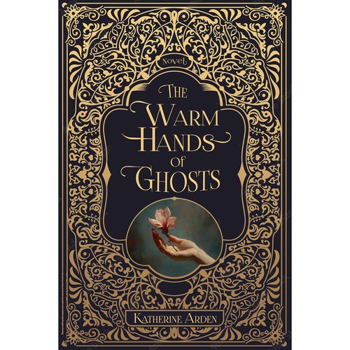 Horror book cover with the title 'Book cover fot The Warm Hands of Ghosts'