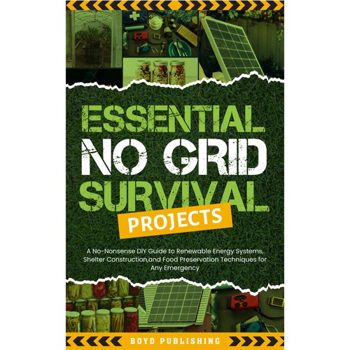 Essential design with the title 'Essential No Grid Survival Projects'