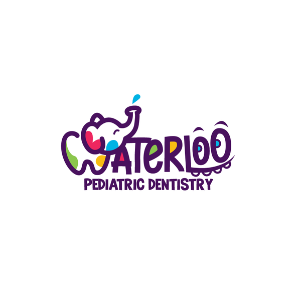 Character brand with the title 'logo pediatric'