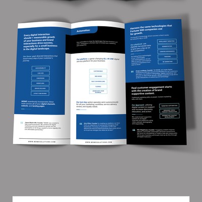 Design of brochure