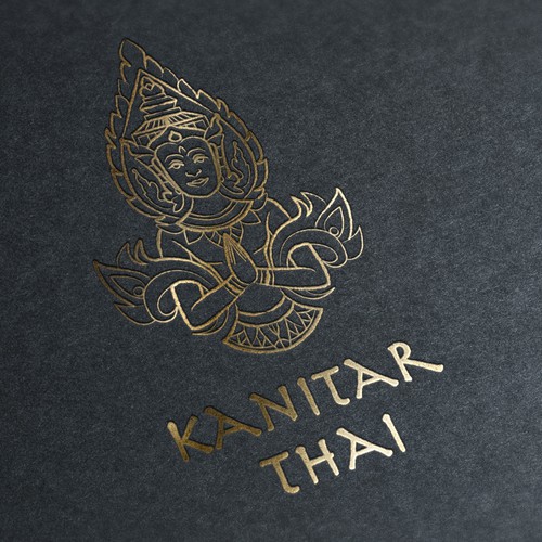 Thai design with the title 'Logo Concept for Thai Restaurant'