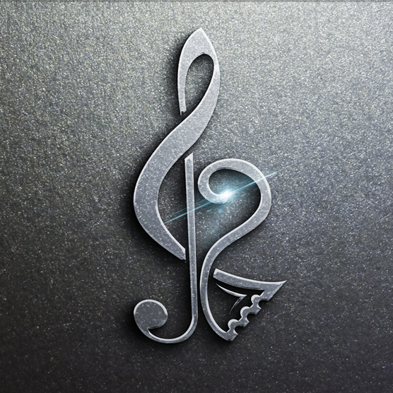 Music app logo with the title 'Logo for music tickets app'