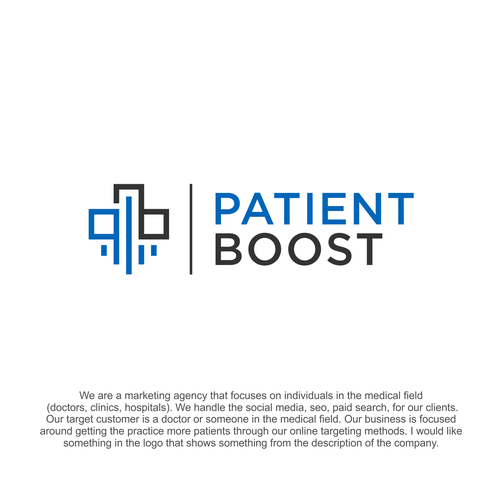 Boost logo with the title 'pb rocket logo'