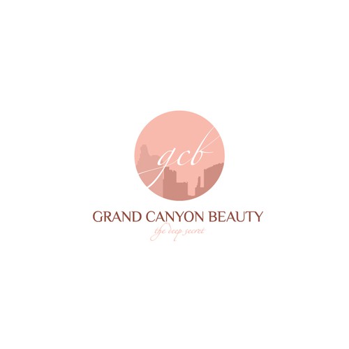 Beauty care logo with the title 'Grand Canyon Beauty | The Deep Secret'
