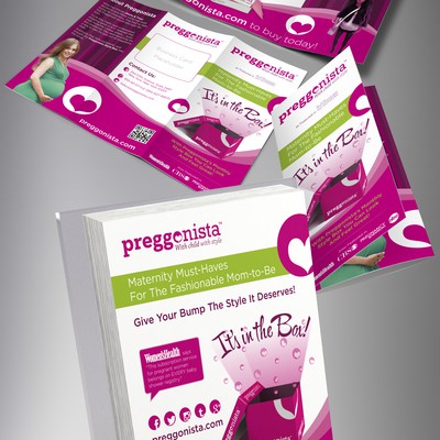 Create an ad + leaflet for our Gift Box for pregnant women!