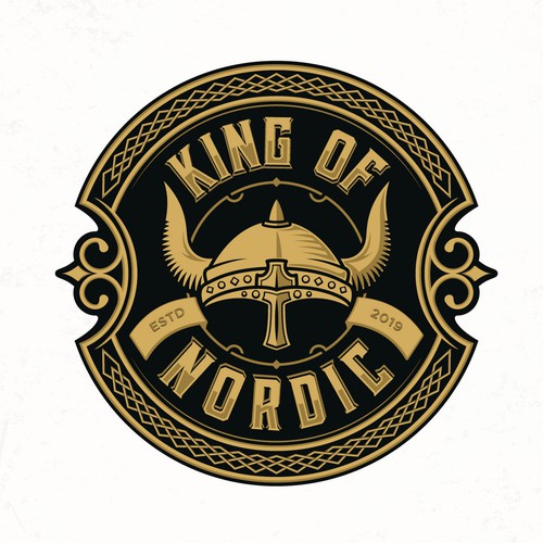 Viking ship logo with the title 'King of Nordic'