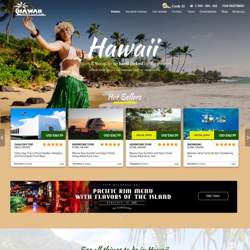 Travel website with the title 'Travel Agency Webdesign'
