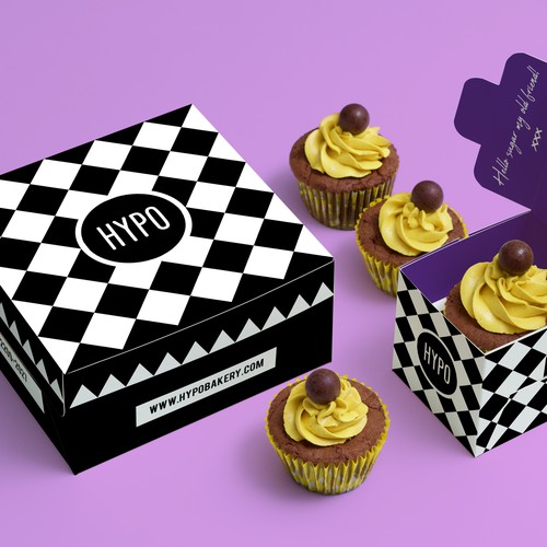 Bakery packaging with the title 'HYPO - Packaging Design'
